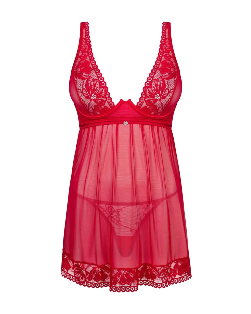 red sheer nighty