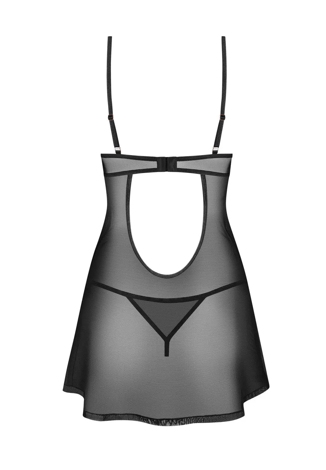 womens sheer nighty black