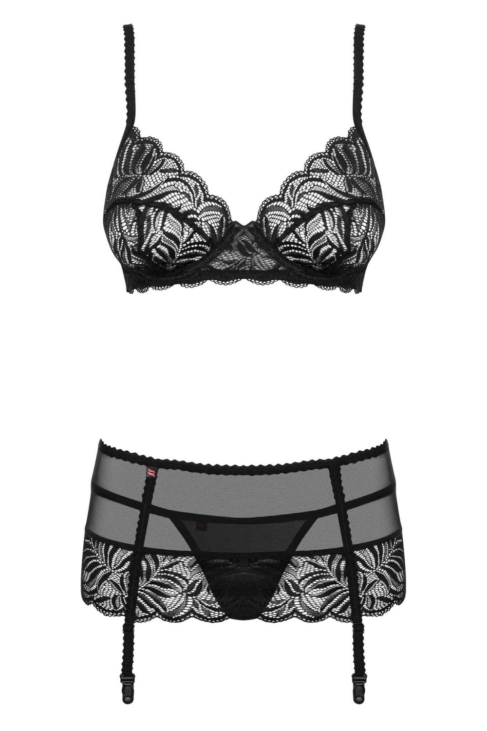 black suspender belt 