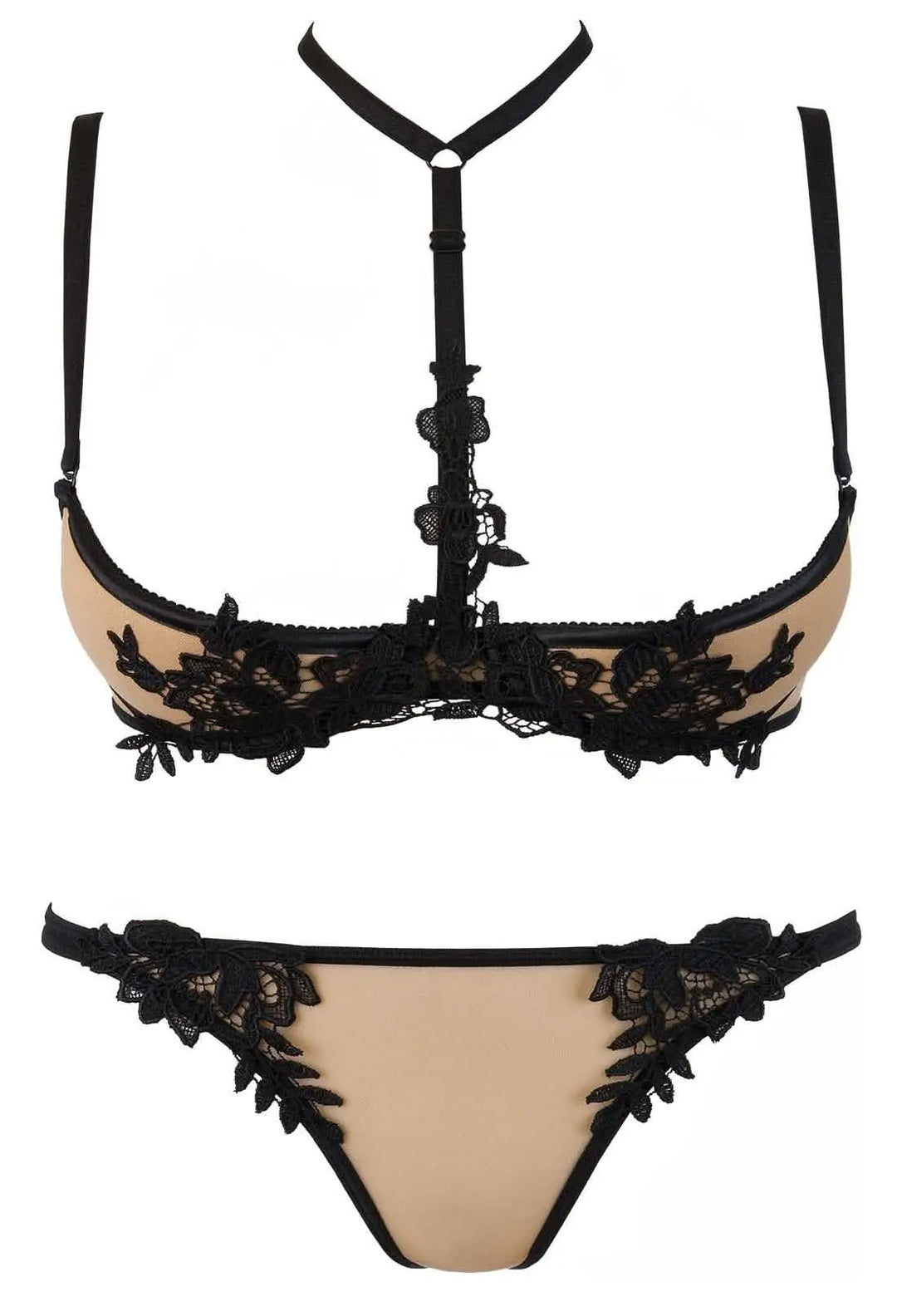 luxury cupless bra set