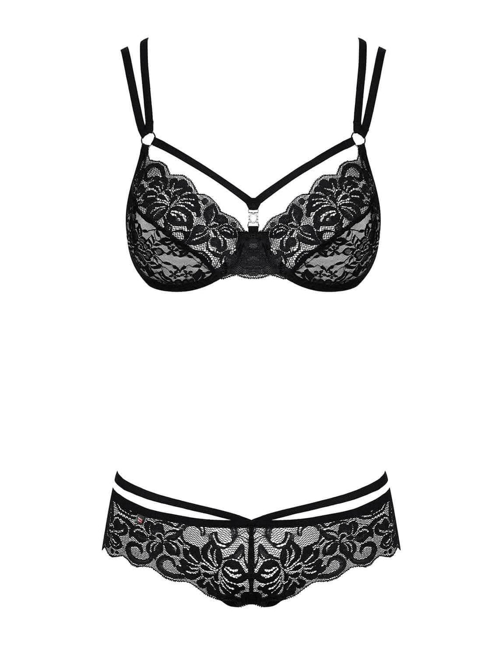 black bra and panty set