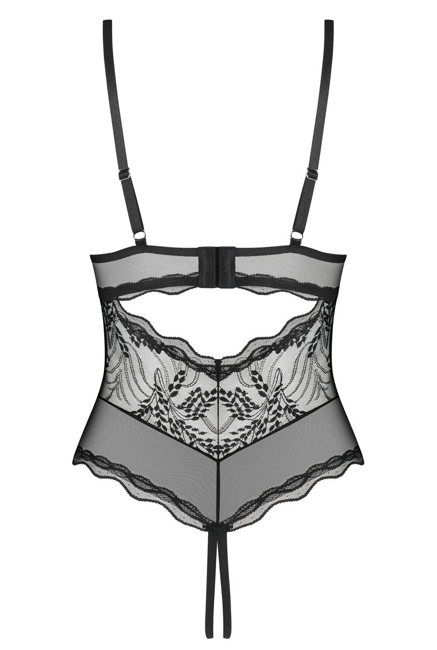 crotchless sheer teddy