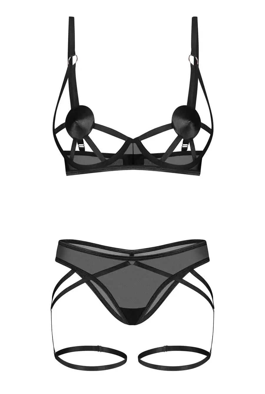 cupless black lingerie