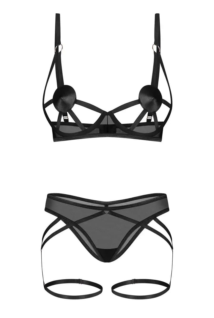 cupless black lingerie