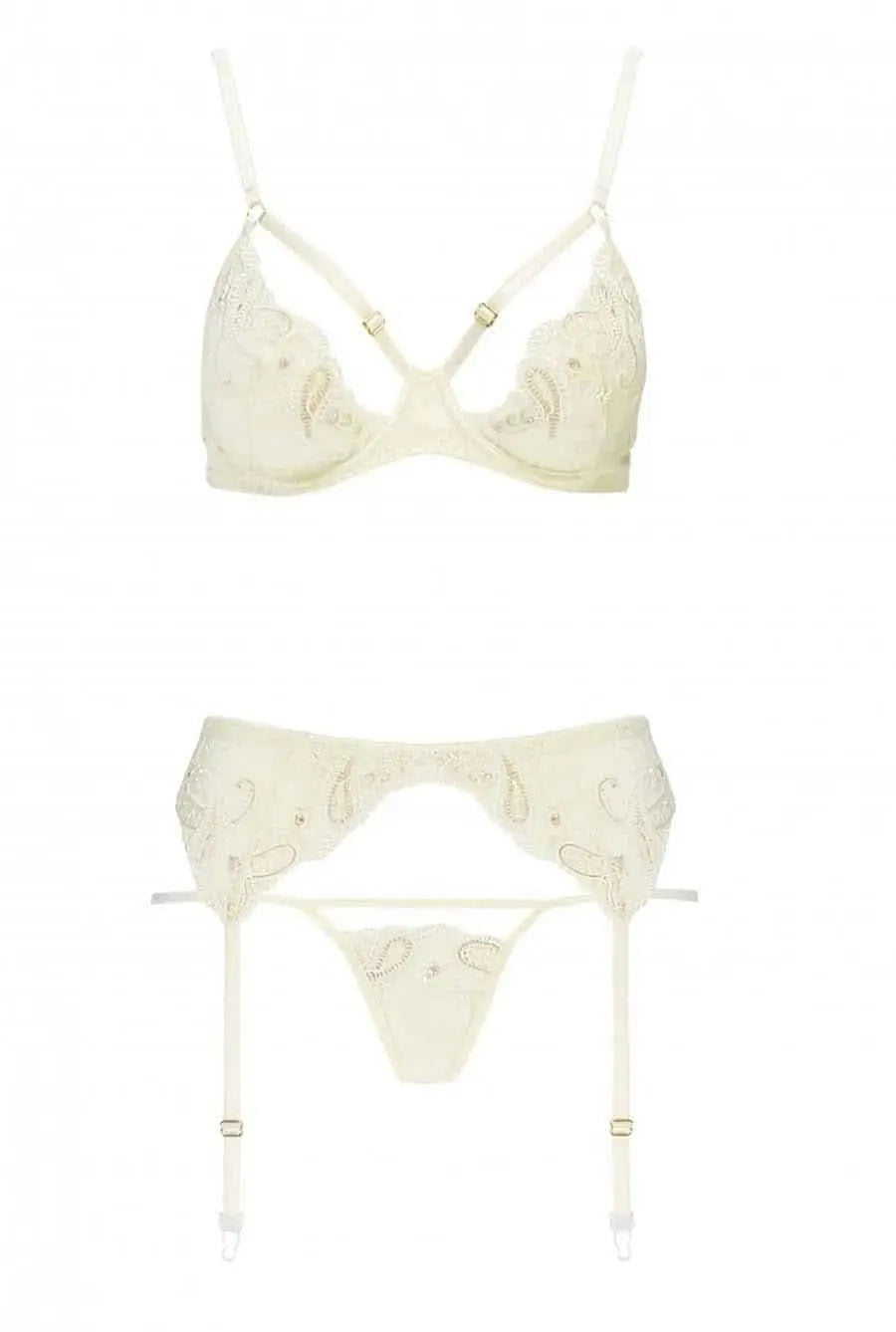 ivory bra set bridal