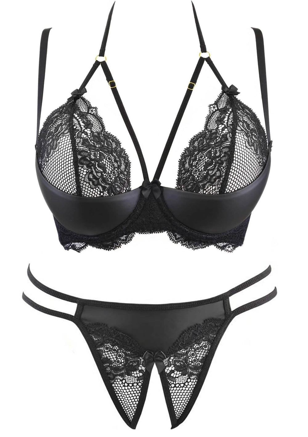 peek a boo bra set