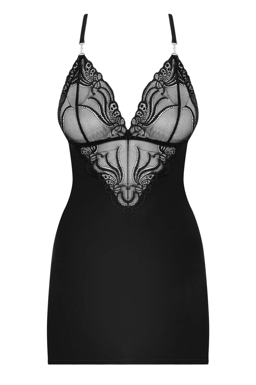 black fitted slip