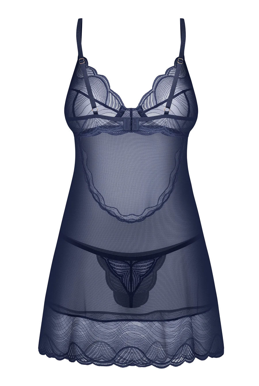 navy blue lace nightie