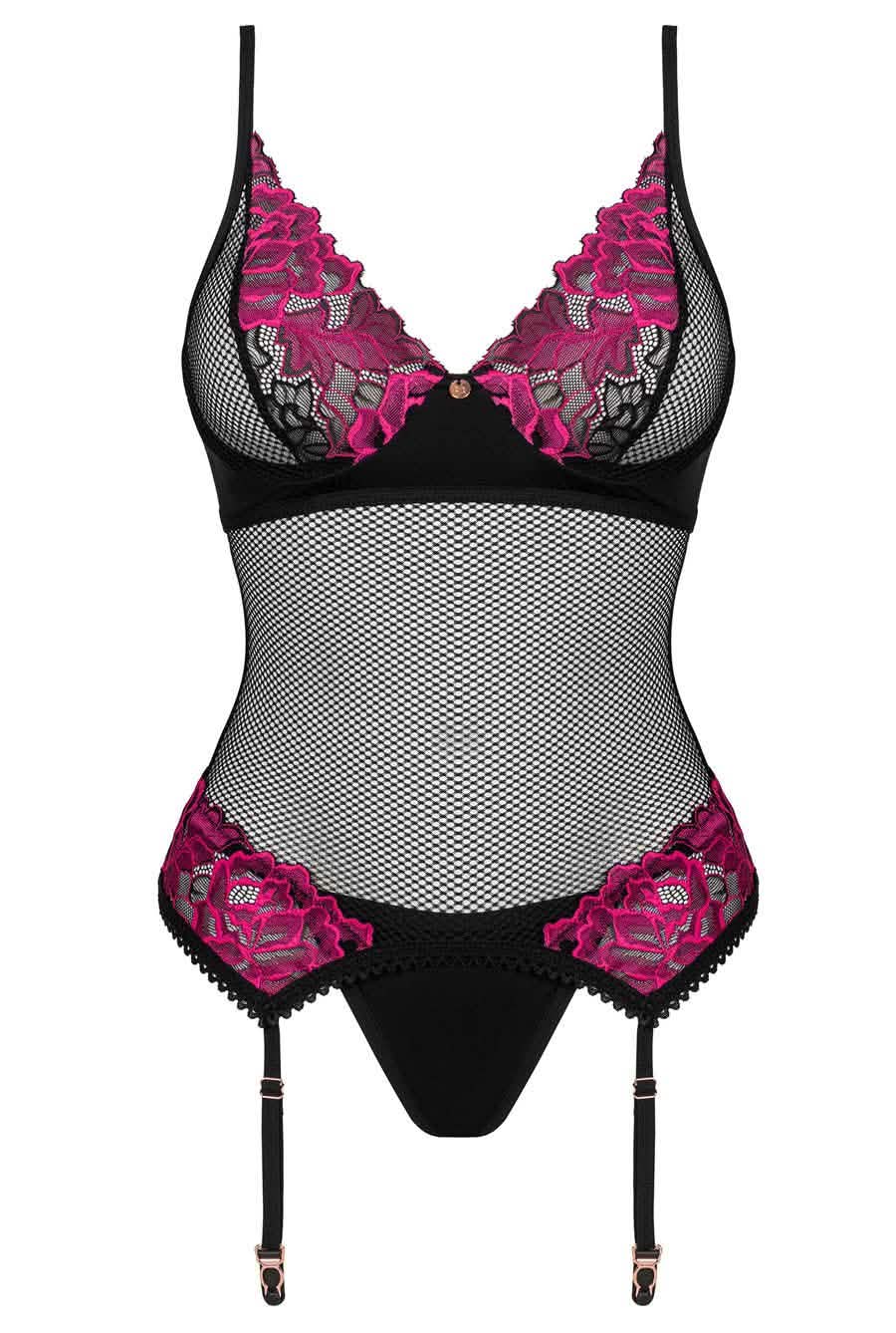 fishnet corset lingerie