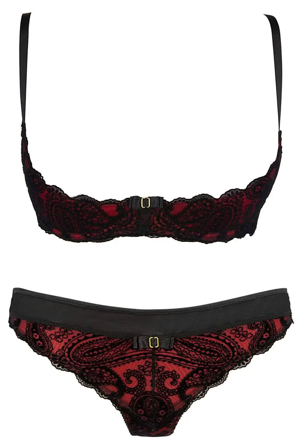 black lace quarter cup bras