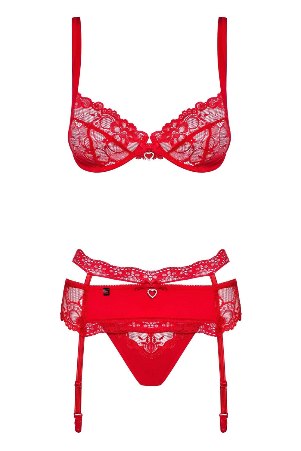 red bra set