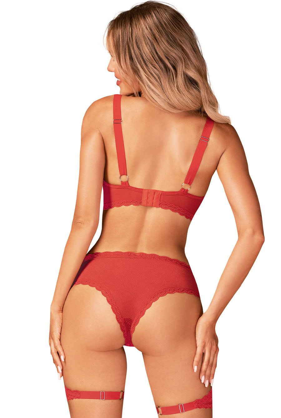 sexy red bra set