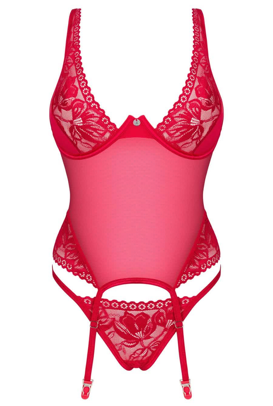 red corset lingerie