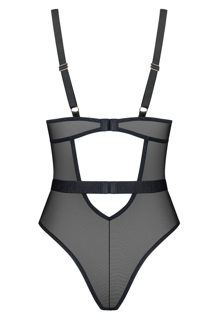sheer black sheer teddy