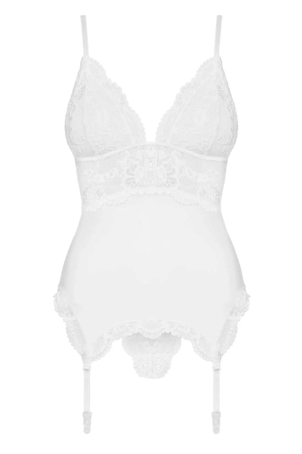 white lace corset