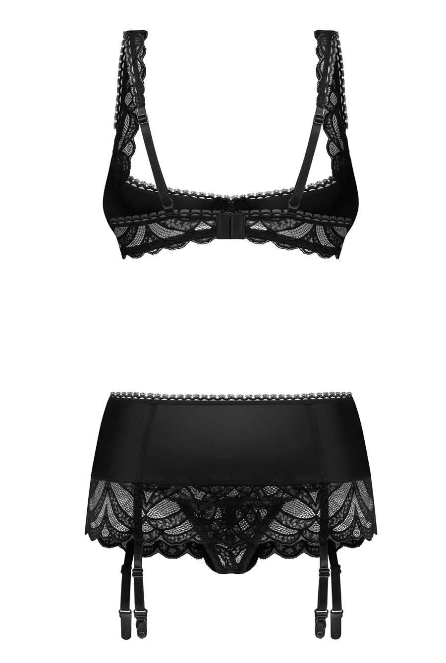 sexy crotchless bra set